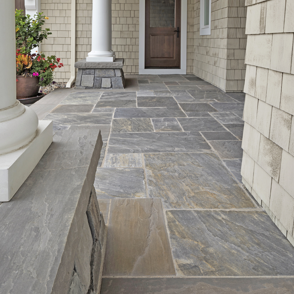 Connemara Sandstone Patterned Paving Stone - Front Porch