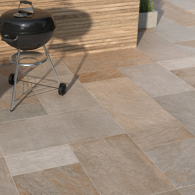 Porcelain Pavers and Tile Landmark™ Bluestone Full Color Patio