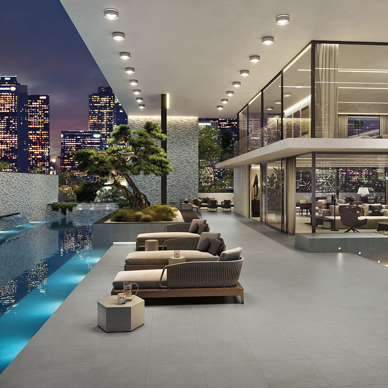 Porcelain Pavers and Tile Landmark™ Cosmopolitan Luxury Patio