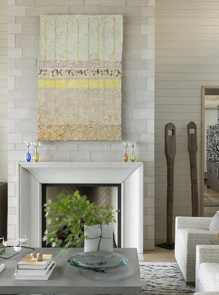 13. Ardeo™ Limestone in our Heritage™ finish, surrounded by our custom honed Limestone veneer.