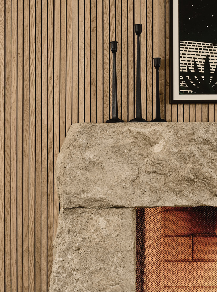 5. Rough-hewn modern limestone design with our Relic™ finish.