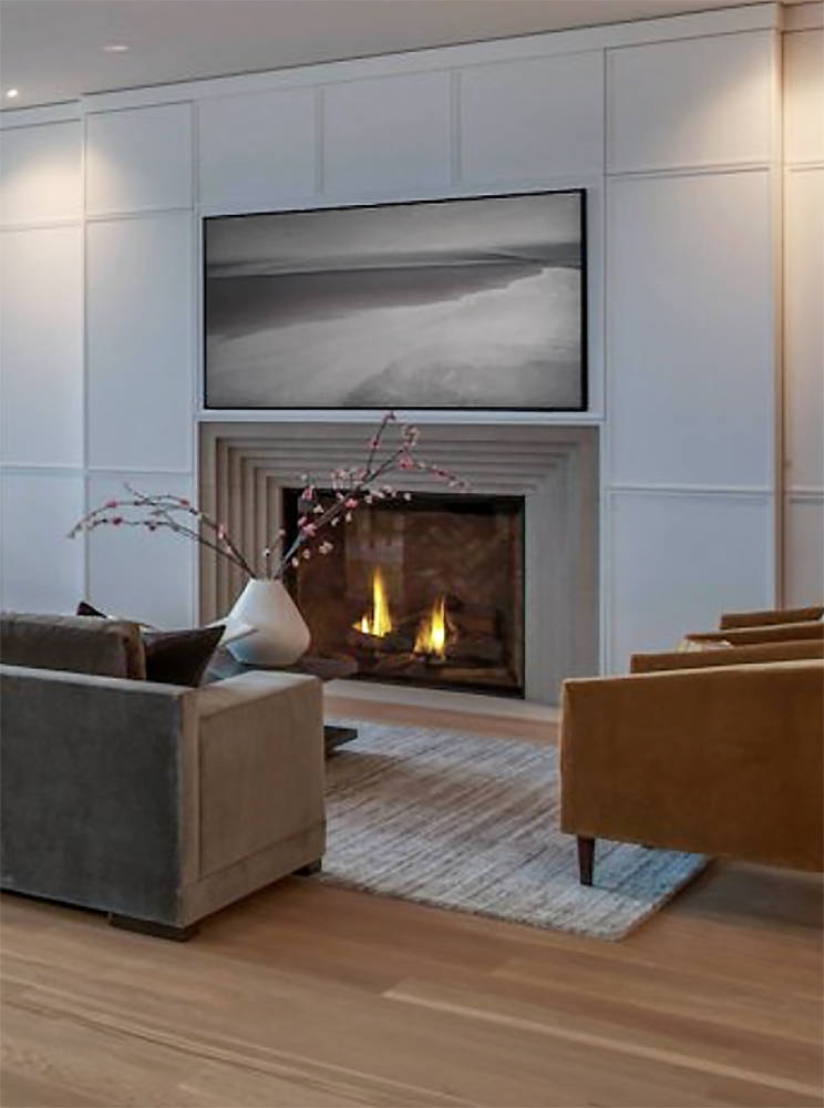 43. Multi-dimensional modern in Indiana Limestone.