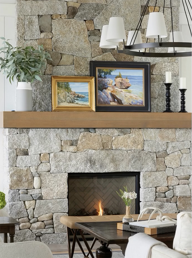 12. Masterful stonework using our custom reclaimed reclaimed stone and cobbles in granite.